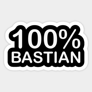 Bastian name couples gifts for boyfriend and girlfriend matching. Sticker